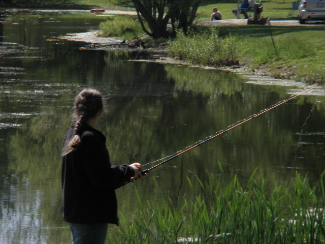 Beka enjoys fishing as well. 