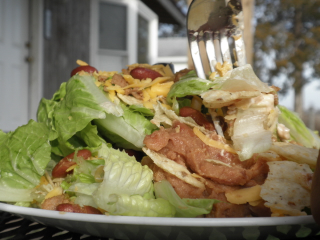 Caleb's taco salad. 